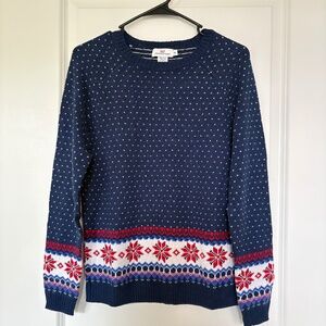 Vineyard Vines Snowflake Fair Isle Sweater Size Small NWOT